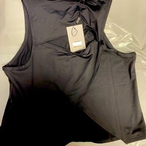 Brand new black workout tank